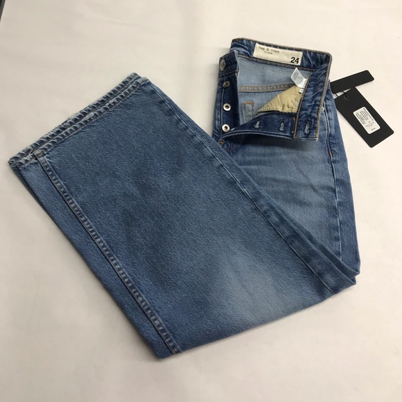 Rag & Bone New York Hermosa Maya High-Rise, Ankle Leg, 100%Cotton, NEW, Size 24. - Picture 6 of 12